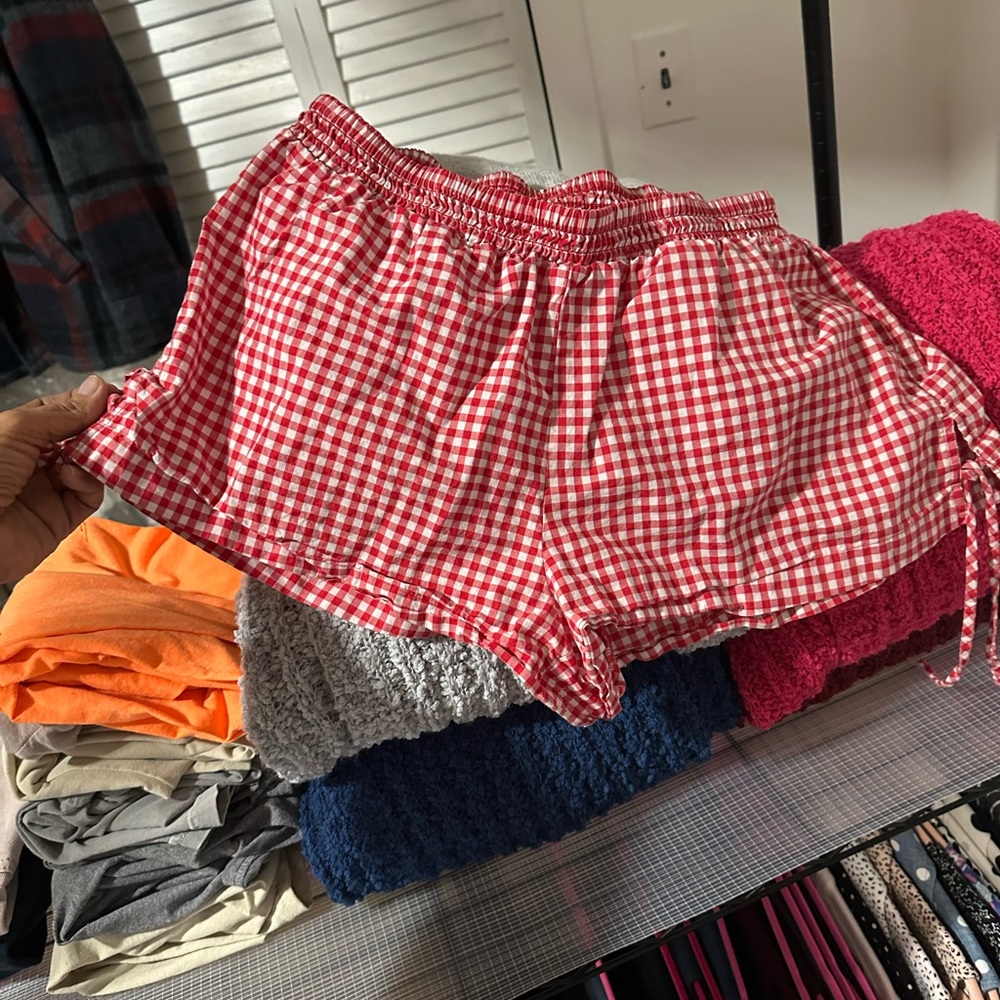 Wild Fable Red Gingham Athletic Shorts